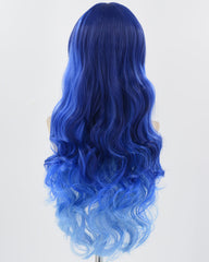 Ombre Blue Wavy Synthetic Wig HW516