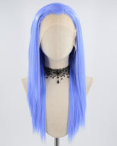 Blue Straight Synthetic Lace Front Wig WW584