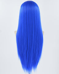 Blue Long Straight Synthetic LaceFrontWig WW765