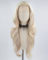 Blonde Brown Wavy Synthetic Lace Front Wig WW657