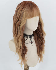 Brown Ombre Curly Synthetic Wig HW873