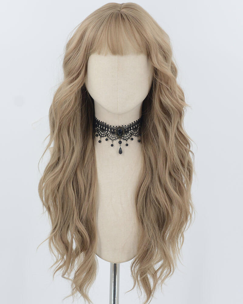 Brown curly Synthetic Wig HW675