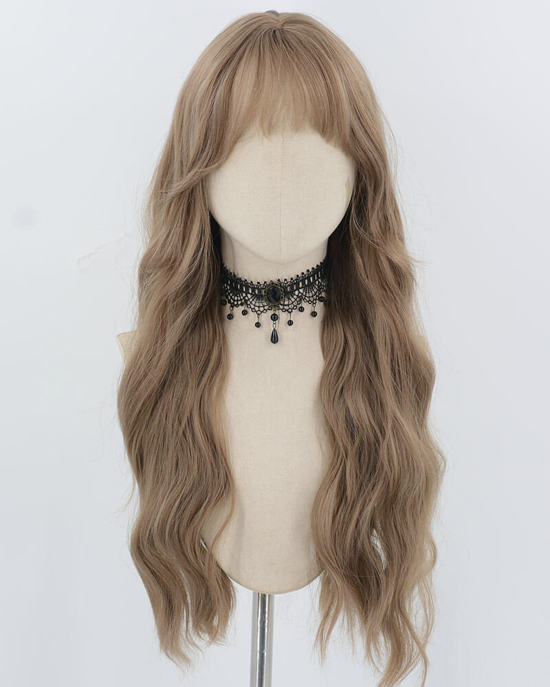 Brown Curly Synthetic Wig HW724