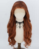 Brown Orange Synthetic Lace Front Wig WW1083