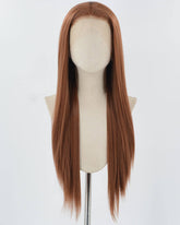 Dark Brown Synthetic Lace Front Wig WW877
