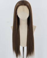 Brown Straight Long Synthetic Lace Front Wig WW352