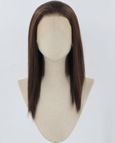 Brown Medium Length Synthetic Lace Front Wig WW187