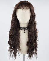 Long Brown Curly Synthetic Wig HW418