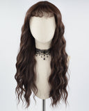 Long Brown Curly Synthetic Wig HW418