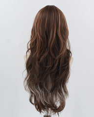 Mixed Brown Long Synthetic Wig HW701