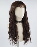 Long Brown Curly Synthetic Wig HW418