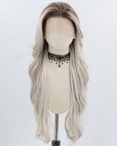 13*6 Brown Ombre Blonde Grey Synthetic Lace Front Wig WW997