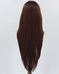 32 inch Brown Red Synthetic Wig HW660