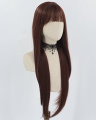 32 inch Brown Red Synthetic Wig HW660
