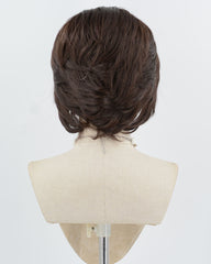 Brown Short Synthetic Lace Front Men's Wig MW044