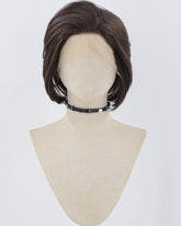 Brown Short Synthetic Lace Front Men's Wig MW004