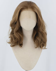 Brown Wavy Synthetic Lace Front Wig WW948