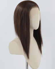 Brown Medium Length Synthetic Lace Front Wig WW187