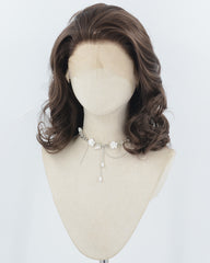 Brown Wavy Synthetic Lace Front Wig WW971