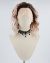 Ombre Brown Short Curly Synthetic Lace Front Wig WW605