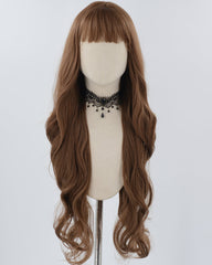 30Inch Long Brown Synthetic Wig HW570