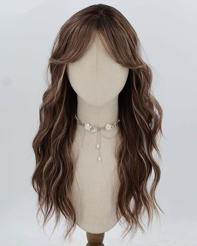 Brown Strunk Stripe Blonde Synthetic Wig HW820