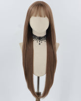 32inch Long Brown Synthetic Wig HW661