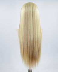 Blonde Highlights Brown Synthetic Lace Front Wig WW555
