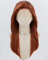 Copper Red Synthetic Lace Front Wig WW992