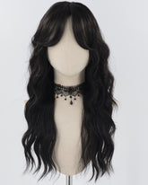 Long Black Curly Synthetic Wig HW577