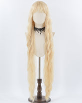 40 Inch Long Blonde Curly Synthetic Wig HW336