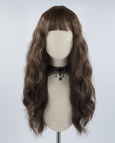Brown Curly Synthetic Lace Front Wig HW258