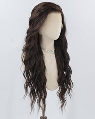 Brown Wavy Synthetic Lace Front Wig WW076