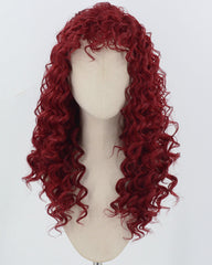 Red Curly Synthetic Wig HW684