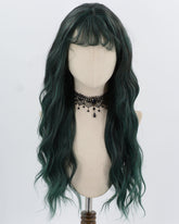 Dark Green Curly Long Synthetic Wig HW780