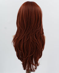 Long Copper Red Synthetic Wig HW798