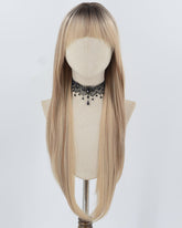 32inch Long Ombre Blonde Synthetic Wig HW662