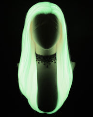 Pink Glow in the Dark Synthetic Lace Front Wig WW573