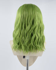Green Mixed Black Synthetic Lace Front Wig WW524