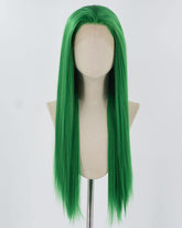 Green Long Straight Synthetic Lace Front Wig WW857