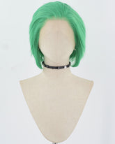 Green Short Synthetic Lace Front Wig MW035