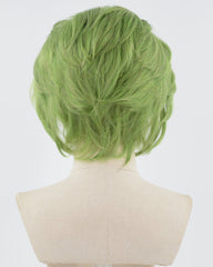 Green Short Synthetic Lace Front Wig MW013