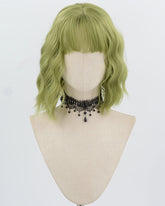 Green Short Curly Synthetic Wig HW779