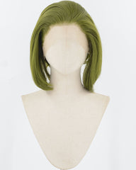 Green Short Synthetic Lace Front Wig MW020