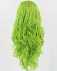 Green Tinsel Synthetic Lace Front Wig WW805