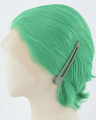 Green Short Synthetic Lace Front Wig MW035