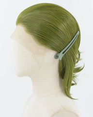 Green Short Synthetic Lace Front Wig MW020