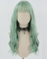 Green Curly Synthetic Wig HW606