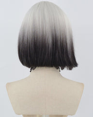 Grey Ombre Black Short Synthetic Wig HW631