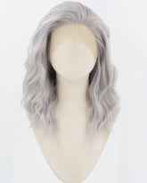 Dark Grey Curly Synthetic Lace Front Wig WW924